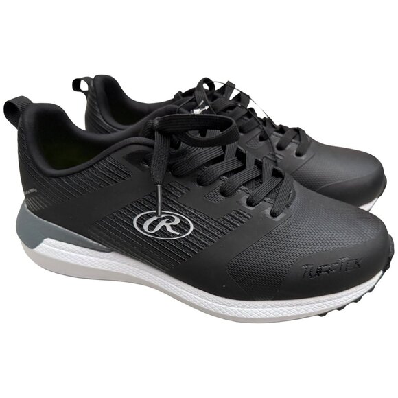 Rawlings Mens Black Coolflo Athletic Turf Shoes Size 8D Baseball Man Made NWOB - Picture 1 of 11